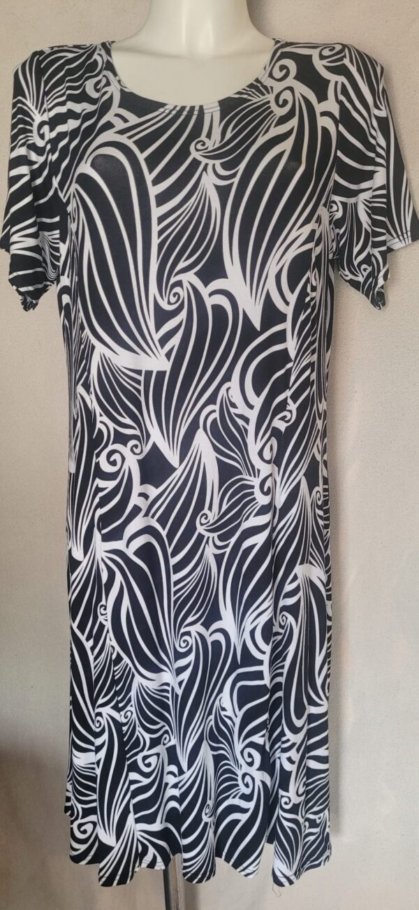 Rochie femei maneca scurta Flori  1 - imagine 2