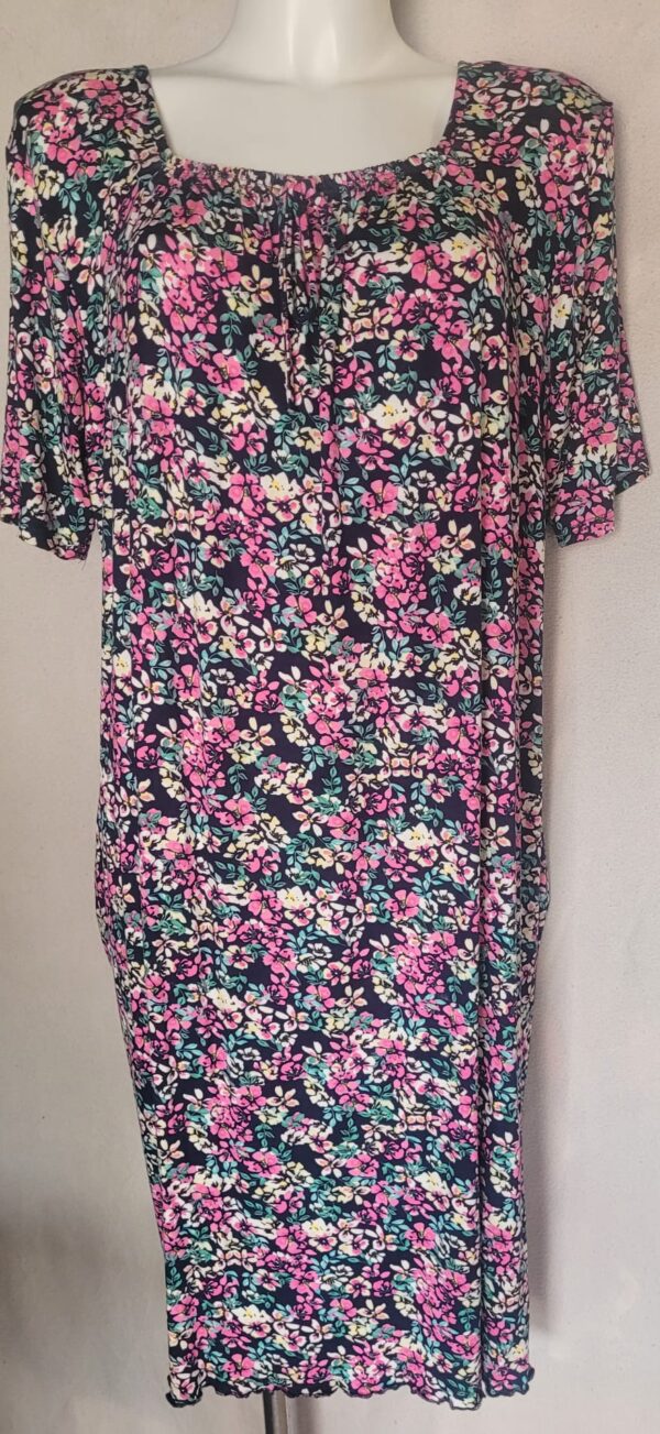 Rochie femei maneca scurta model cu snur - imagine 3