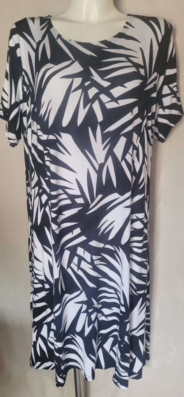 Rochie femei maneca scurta Flori  1