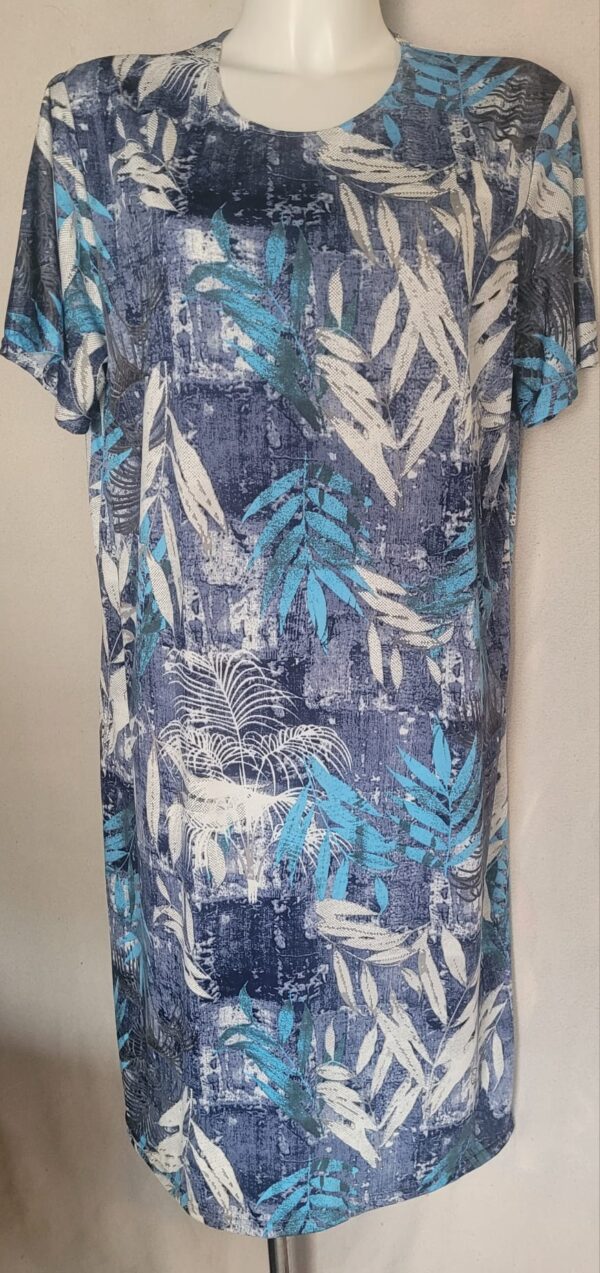 Rochie femei maneca scurta Flori  3 - imagine 3
