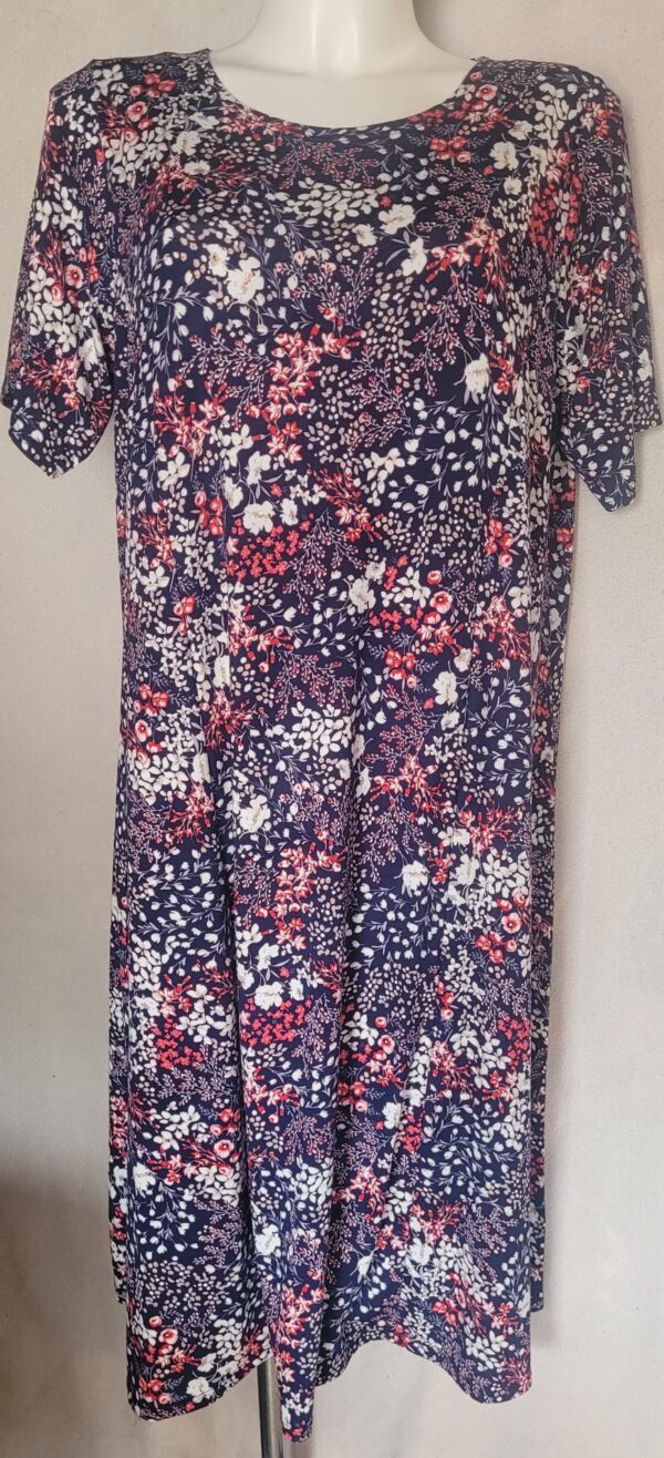 Rochie femei maneca scurta Flori  1 - imagine 4