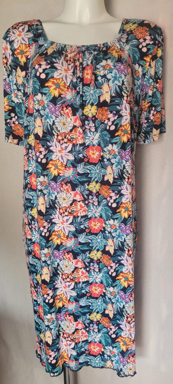 Rochie femei maneca scurta model cu snur - imagine 2