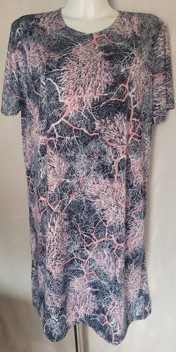 Rochie femei maneca scurta Flori  3 - imagine 7