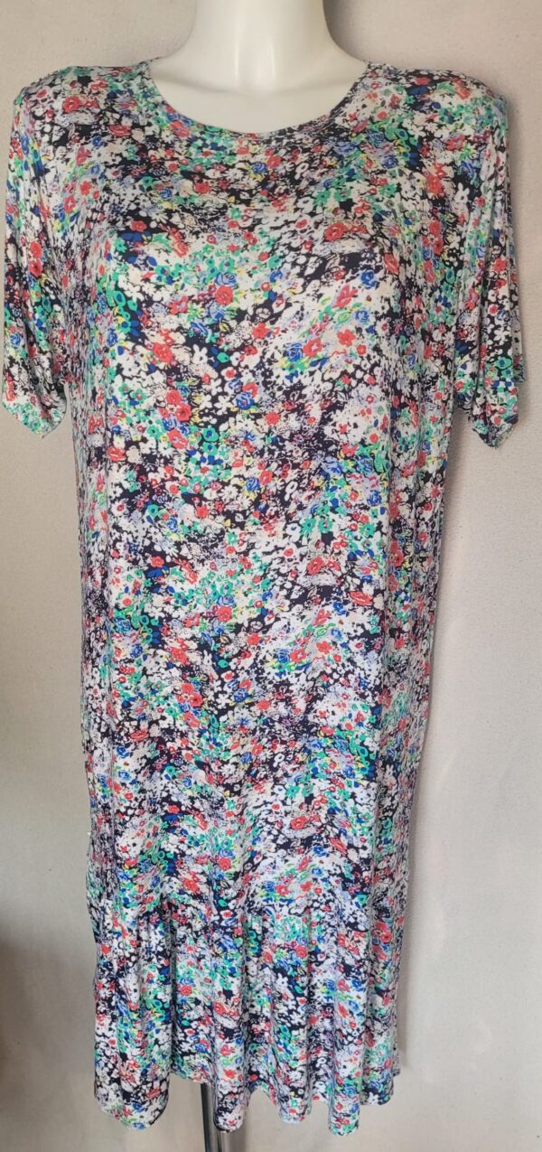 Rochie femei maneca scurta Flori