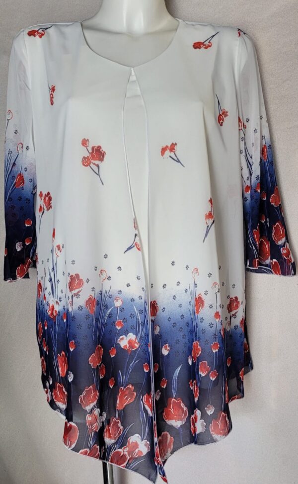 Bluza femei maneca 3/4 model K-Z voal - imagine 2