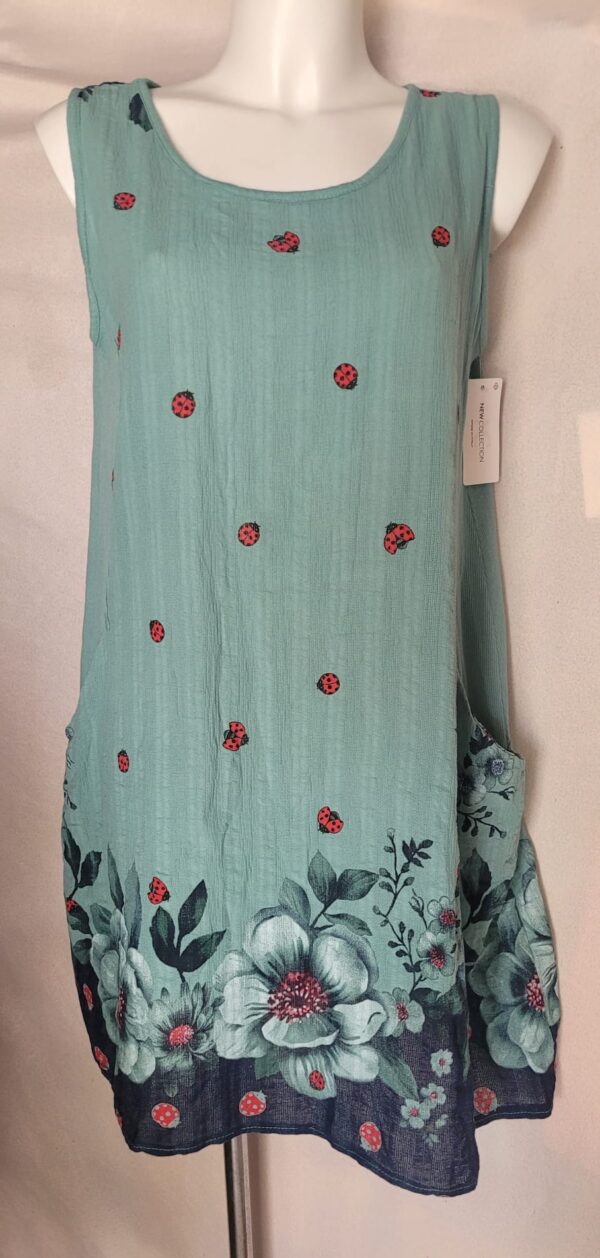 Rochie tip maieu scurta cu buzunare - imagine 2