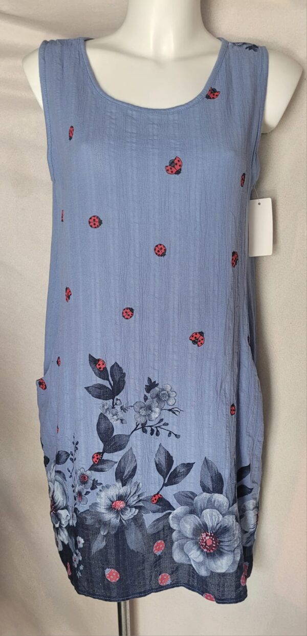 Rochie tip maieu scurta cu buzunare - imagine 3