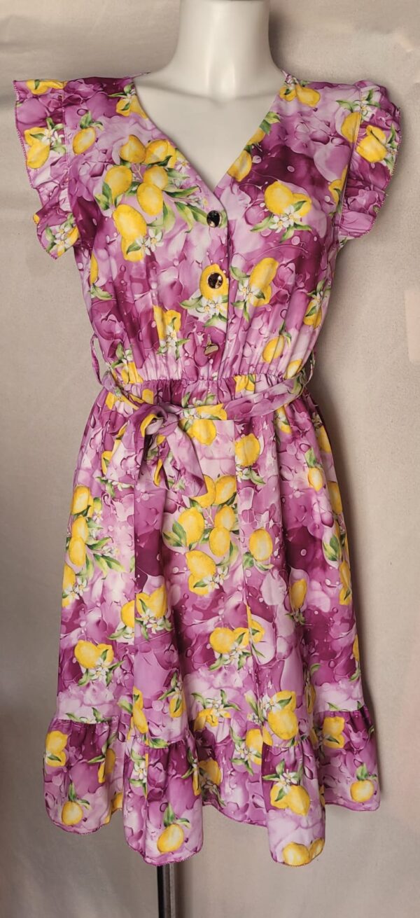 Rochie decolteu in V cu lamai - imagine 2